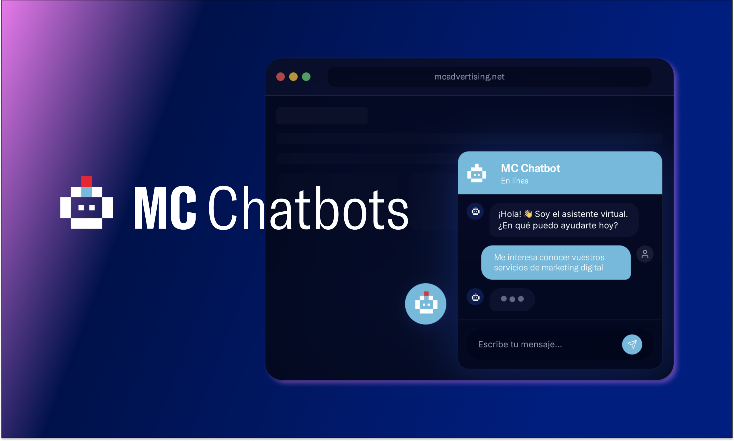 chatbots mc advertising AI beneficios digital web